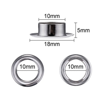 Grommet Tool Kit with Eyelets and Storage Box – 100 Sets