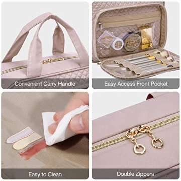 MIZATTO Toiletry Bag - Hanging Makeup Organizer for Women