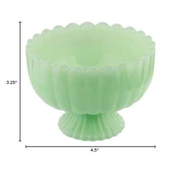 Tablecraft HJ453 Sundae Dish, 4.5" x 4.5" x 3.25", Green