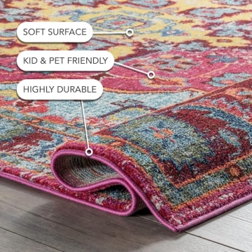 nuLOOM Vintage Bohemian Runner Rug - Chic & Durable Design