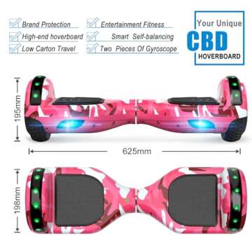 CBD Scooter with Dual 300W Motor & Colorful LED Lights