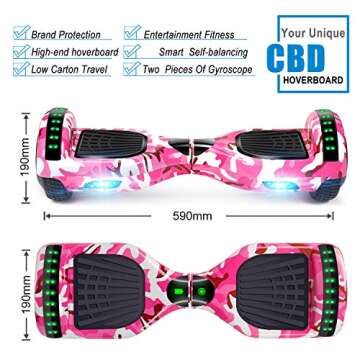 CBD Scooter with Dual 300W Motor & Colorful LED Lights