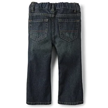 Children's Place Boys Bootcut Jeans in Dry Indigo