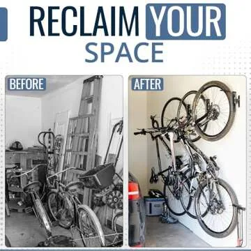 StoreYourBoard Swivel Bike Rack 4 Pack Space Saving Hangers