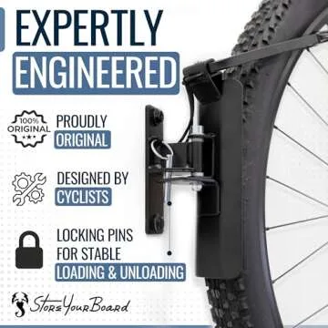 StoreYourBoard Swivel Bike Rack 4 Pack Space Saving Hangers