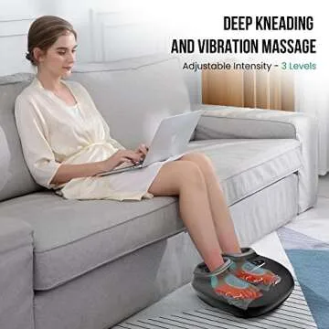 Snailax Shiatsu Foot Massager with Heat for All