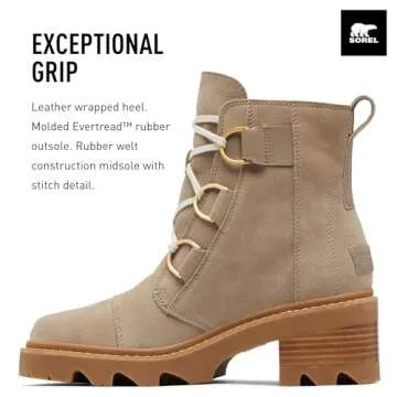 Sorel Women's Joan Now Lace Boot - Omega Taupe, Gum 2-5