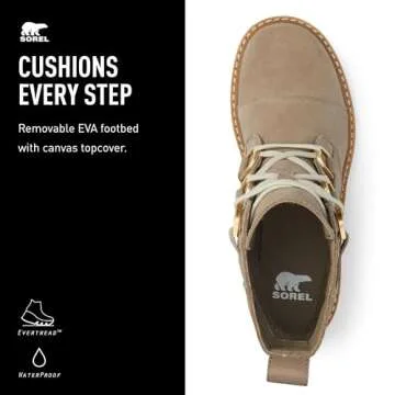 Sorel Women's Joan Now Lace Boot - Omega Taupe, Gum 2-5