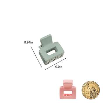 Small Claw Hair Clips for Women Girls - Strong Hold