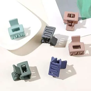 Small Claw Hair Clips for Women Girls - Strong Hold