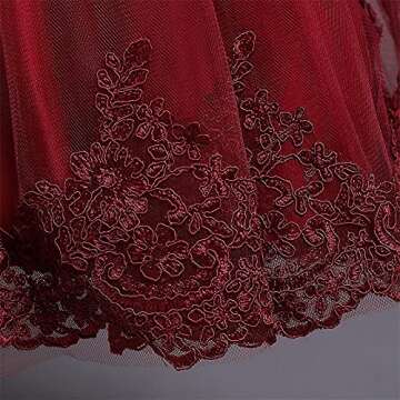 Elegant Girls Christmas Red Dress for Special Occasions