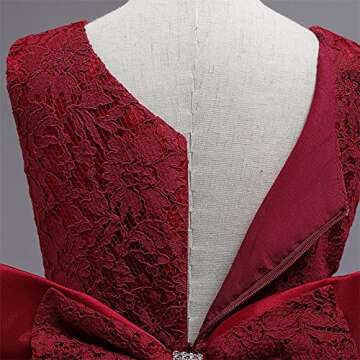 Elegant Girls Christmas Red Dress for Special Occasions