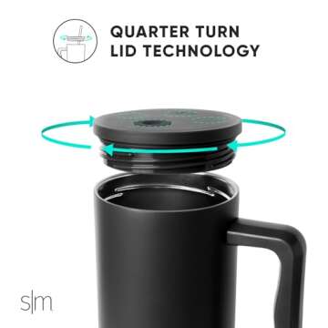 Simple Modern 30 oz Tumbler with Handle and Straw Lid | Insulated Cup Reusable Stainless Steel Water Bottle Travel Mug Cupholder Friendly | Gifts for Women Men Him Her | Trek Collection | Almond Birch