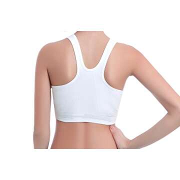 HENNY RUE Front Zipper Sports Bra Pack of 3 - Comfort & Style