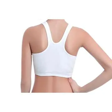 HENNY RUE Front Zipper Sports Bra Pack of 3 - Comfort & Style