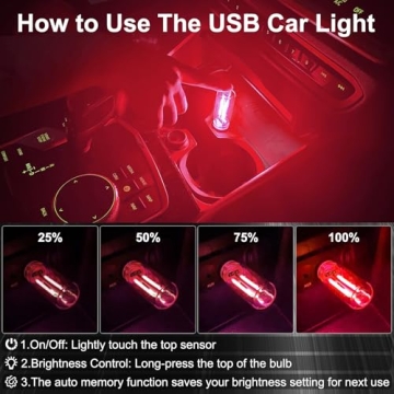 LYCARESUN USB Night Light Bulb - Portable Touch Dimmable Lamp