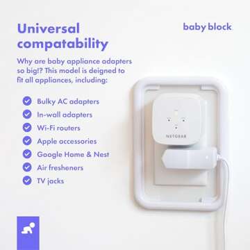 Baby Block Extra Large Baby Outlet Covers Baby Proofing | Plug Covers Baby Proofing | Outlet Cover B...
