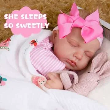 EKOKIZ Reborn Baby Dolls 20-Inch Soft Body Realistic Baby Dolls That Look Real Baby Dolls with Hand-Painted Details Lifelike Sleeping Baby Dolls Gift Set Real Life Baby Dolls for Kids Age 3+