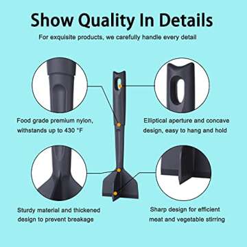 Professional Heat Resistant Meat Chopper for Kitchen Mastery