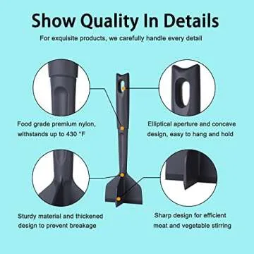 Professional Heat Resistant Meat Chopper for Kitchen Mastery