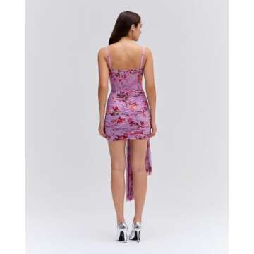 PATBO, Floral Haze Bustier Mini Dress