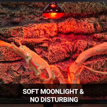 REPTI ZOO Infrared Heat Lamp for Reptiles and Chickens