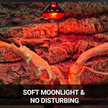 REPTI ZOO Infrared Heat Lamp for Reptiles and Chickens