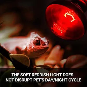 REPTI ZOO Infrared Heat Lamp for Reptiles and Chickens