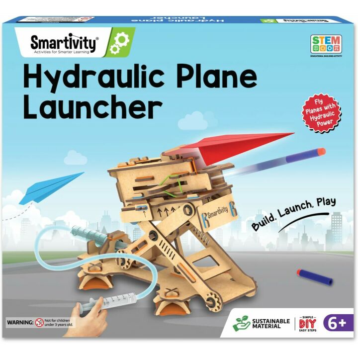 DIY STEM Airplane & Dart Launcher Kit for Kids