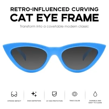 Trendy Retro Cat Eye Sunglasses for Women - Mosanana