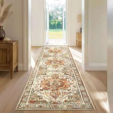 Topllen Bohemian Runner Rug - 2'x6' for Indoor Use