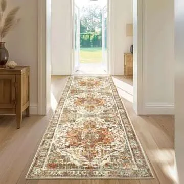 Topllen Bohemian Runner Rug - 2'x6' for Indoor Use