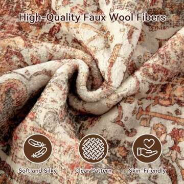 Topllen Bohemian Runner Rug - 2'x6' for Indoor Use