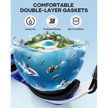 Aegend Swim Goggles 2 Pack Swimming Goggles for Men Women Adult Youth No Leaking