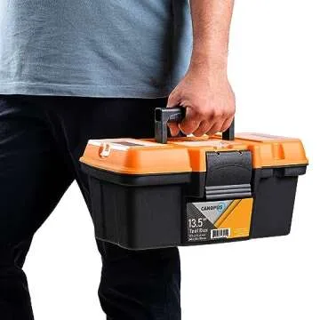 Canopus 14-Inch Durable Plastic Tool Organizer with Tray
