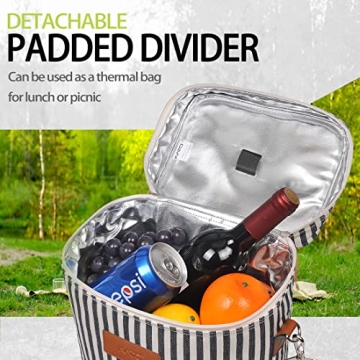 Tirrinia Insulated Wine Gift Tote for Stylish Transport