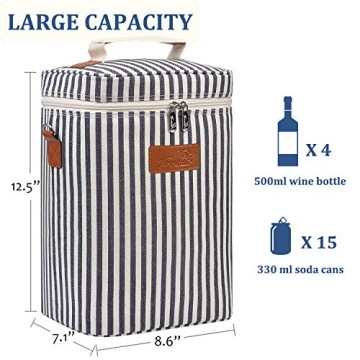 Tirrinia Insulated Wine Gift Tote for Stylish Transport