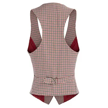 GRACE KARIN Women Tuxedo Vest Elegant Waistcoat for Outings