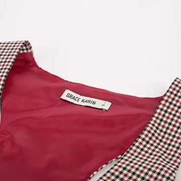 GRACE KARIN Women Tuxedo Vest Elegant Waistcoat for Outings