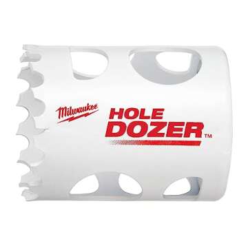 Premium Milwaukee Hole Dozer Hole Saw, Bi-Metal, 1-1/2 in with Interchangeable Arbor