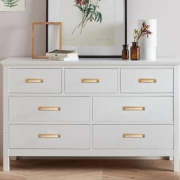 Elegant POVEFONK Champagne Copper Cabinet Pulls for Home