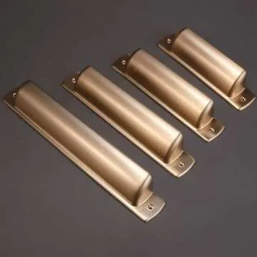 Elegant POVEFONK Champagne Copper Cabinet Pulls for Home
