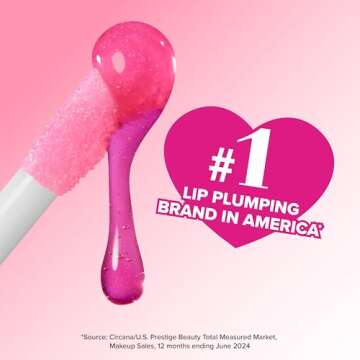 Too Faced Lip Injection Maximum Plump Extra Strength Lip Plumper Gloss | Hydrating + Plumping, 0.14 Fl Oz, Blueberry Buzz