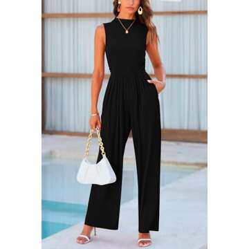 PRETTYGARDEN Womens Summer Jumpsuit Dressy Casual One Piece