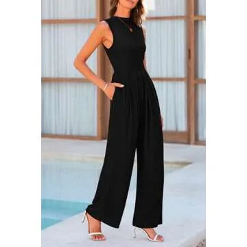 PRETTYGARDEN Womens Summer Jumpsuit Dressy Casual One Piece