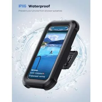 Lamicall Shower Phone Holder - Waterproof Stand for Phones