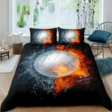 Volleyball Bedding Set for Kids - Full Comforter 3PC