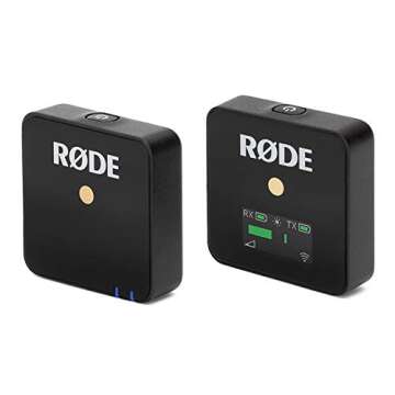 Rode Microphones Wireless Go Compact Transmitter/Receiver Wireless Solution with Clip-On Lavalier Microphone (2 Items)