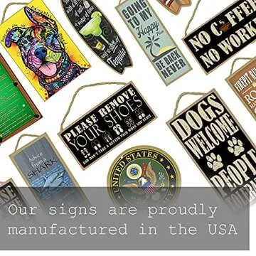 SJT ENTERPRISES, INC. Grandparent House Rules: What Happens Here Stays Here & More 10" x 16" Cute Wood Sign Gift for New Grandma Grandpa (SJT28336)