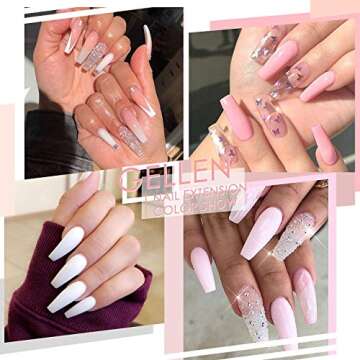 GELLEN Poly Gel Nail Kit For Natural Nail Extensions
